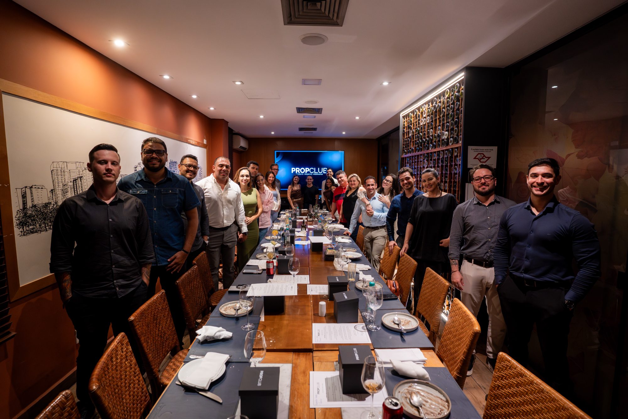 Foto de grupo no Jantar PROP